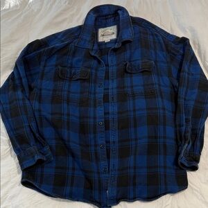 Vintage American Eagle Outfitters Blue Plaid Shirt